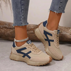 Colette | Women's Retro Lace-Up Sneakers with Cushioned Sole
