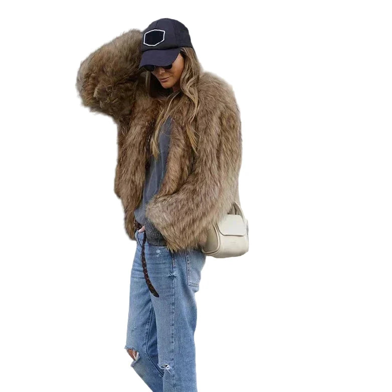 Sage | Women's Faux Fur Jacket