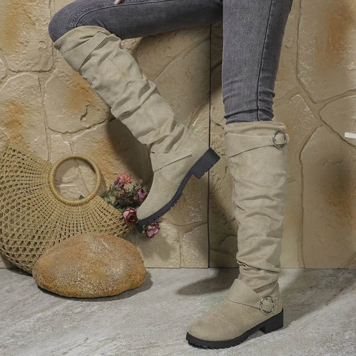 Alicia | Women's Slouchy Knee-High Boots