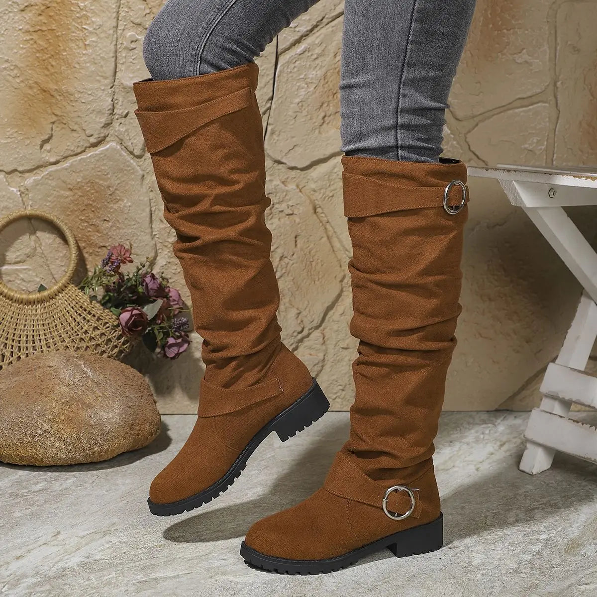 Alicia | Women's Slouchy Knee-High Boots