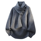 Alysa | Women's Scarf-Neck Button Sweater