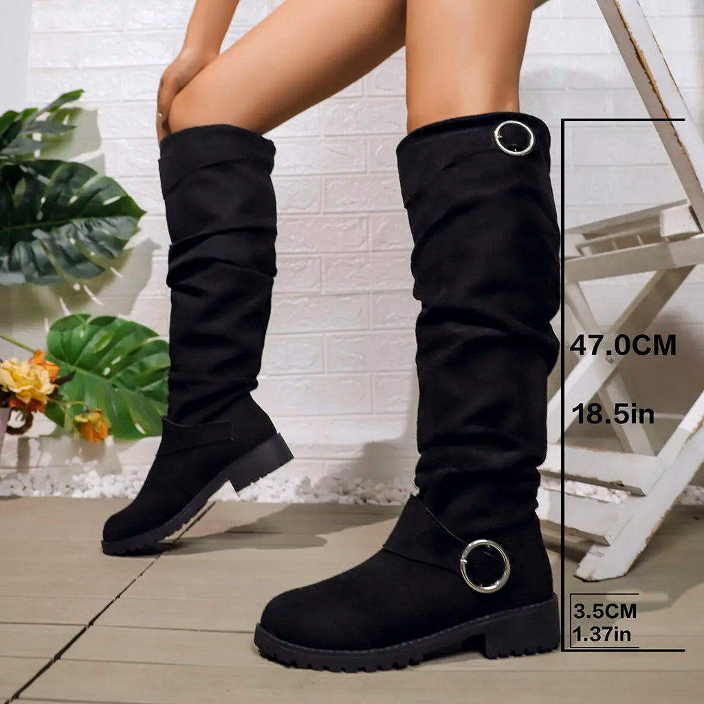 Alicia | Women's Slouchy Knee-High Boots