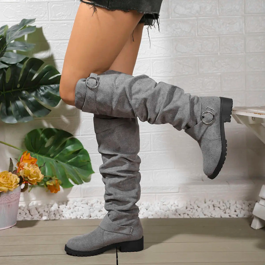 Alicia | Women's Slouchy Knee-High Boots