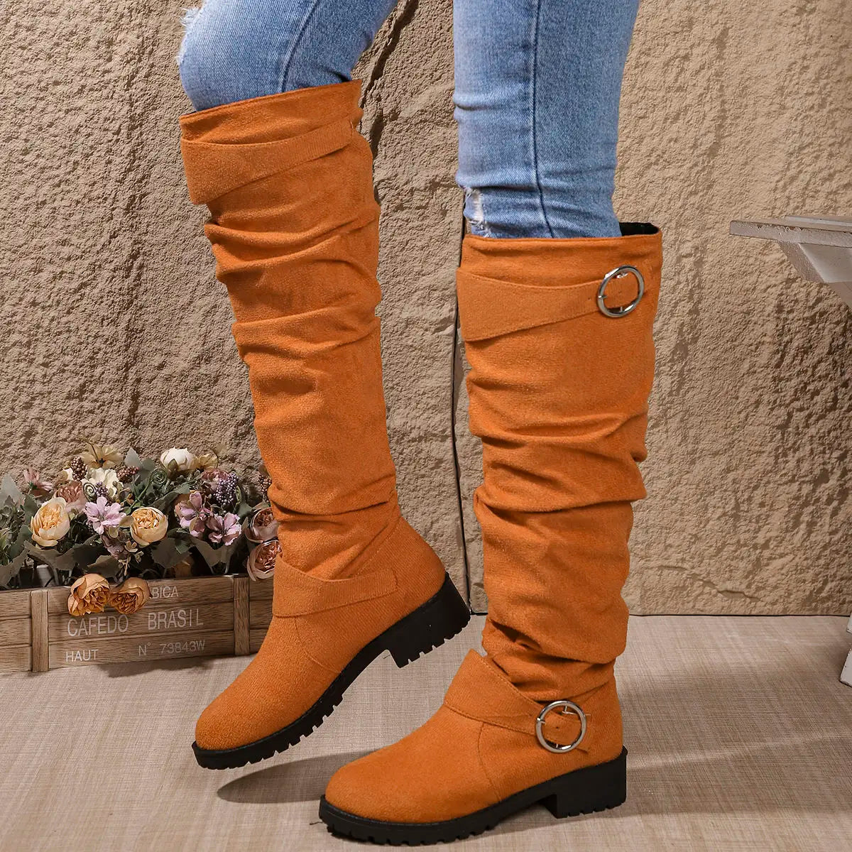 Alicia | Women's Slouchy Knee-High Boots