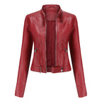 Vera | Women's Black Leather Moto Jacket