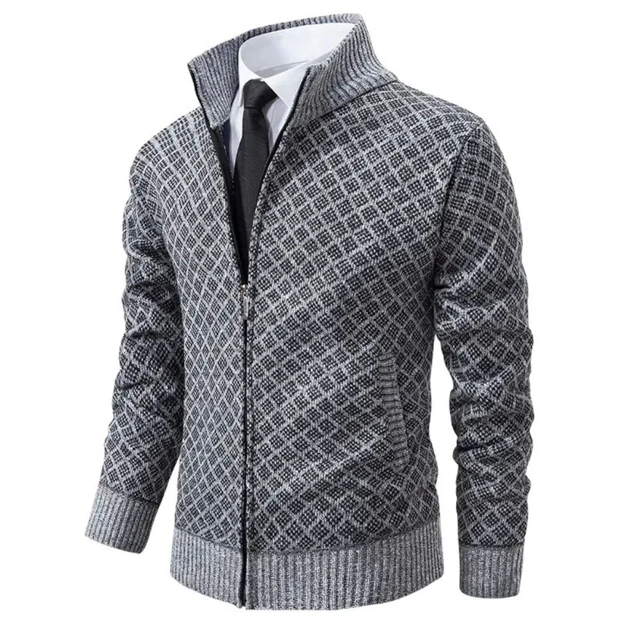 Marcus | Men's Quilted Zip Cardigan