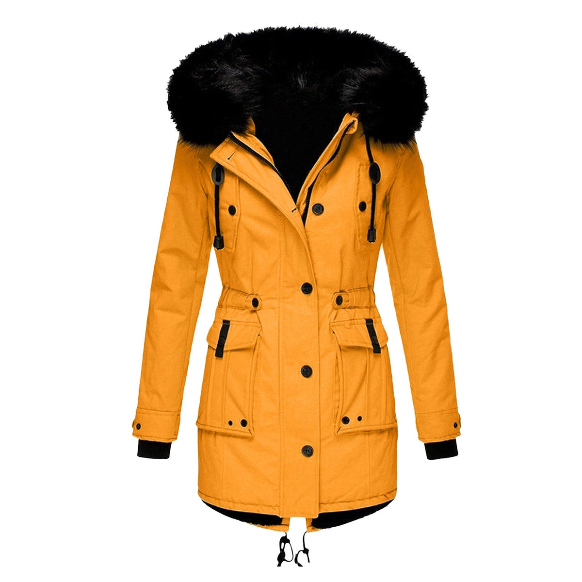 Marlena | Women's Parka Coat with Faux Fur Hood