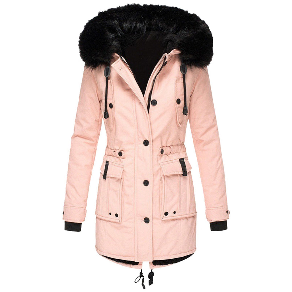 Marlena | Women's Parka Coat with Faux Fur Hood