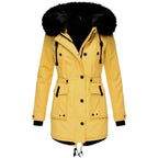 Marlena | Women's Parka Coat with Faux Fur Hood