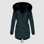 Marlena | Women's Parka Coat with Faux Fur Hood