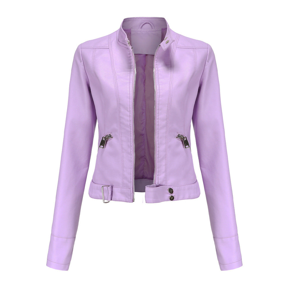 Vera | Women's Black Leather Moto Jacket