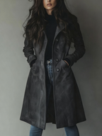 Sawyer | Women's Classic Trench Coat, Vintage Brown