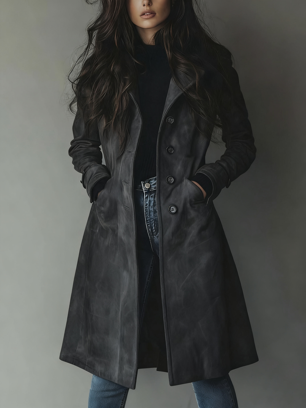 Sawyer | Women's Classic Trench Coat, Vintage Brown