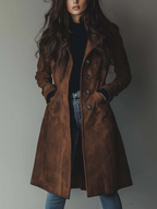 Sawyer | Women's Classic Trench Coat, Vintage Brown