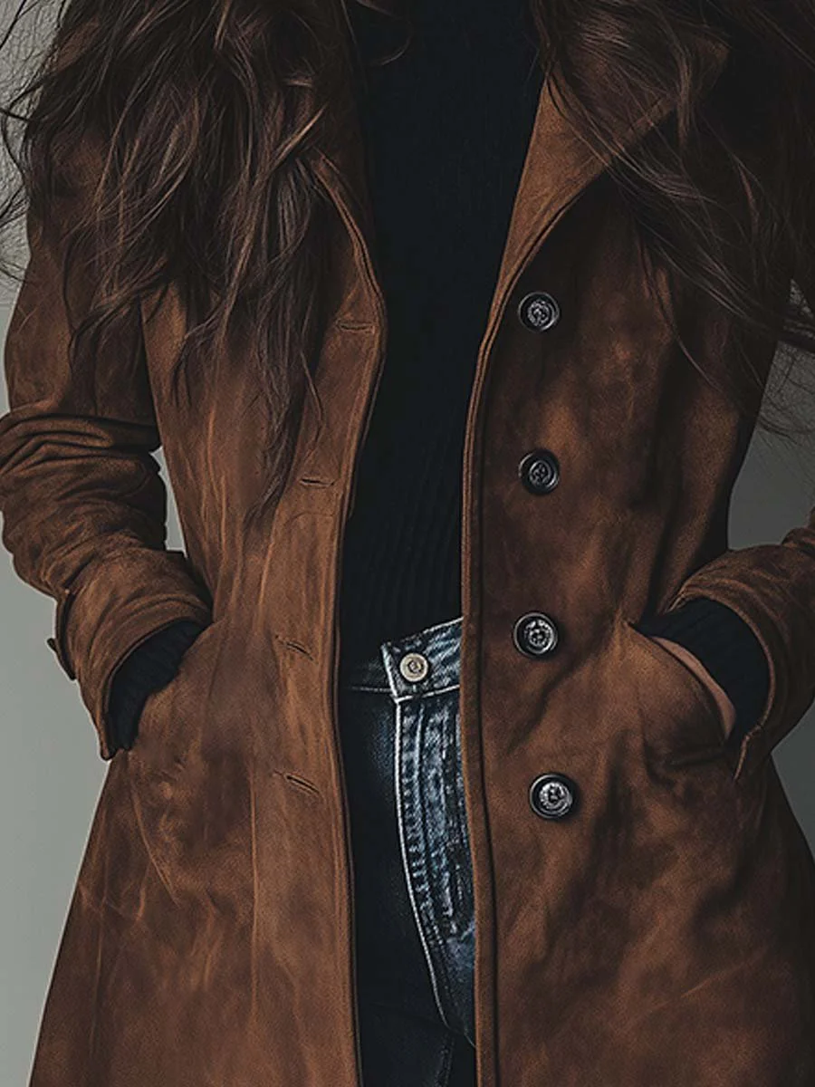Sawyer | Women's Classic Trench Coat, Vintage Brown