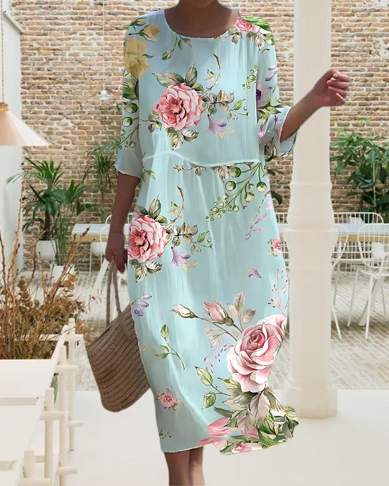 Floral Women’s Dress – Flattering Fit with Elegant Comfort