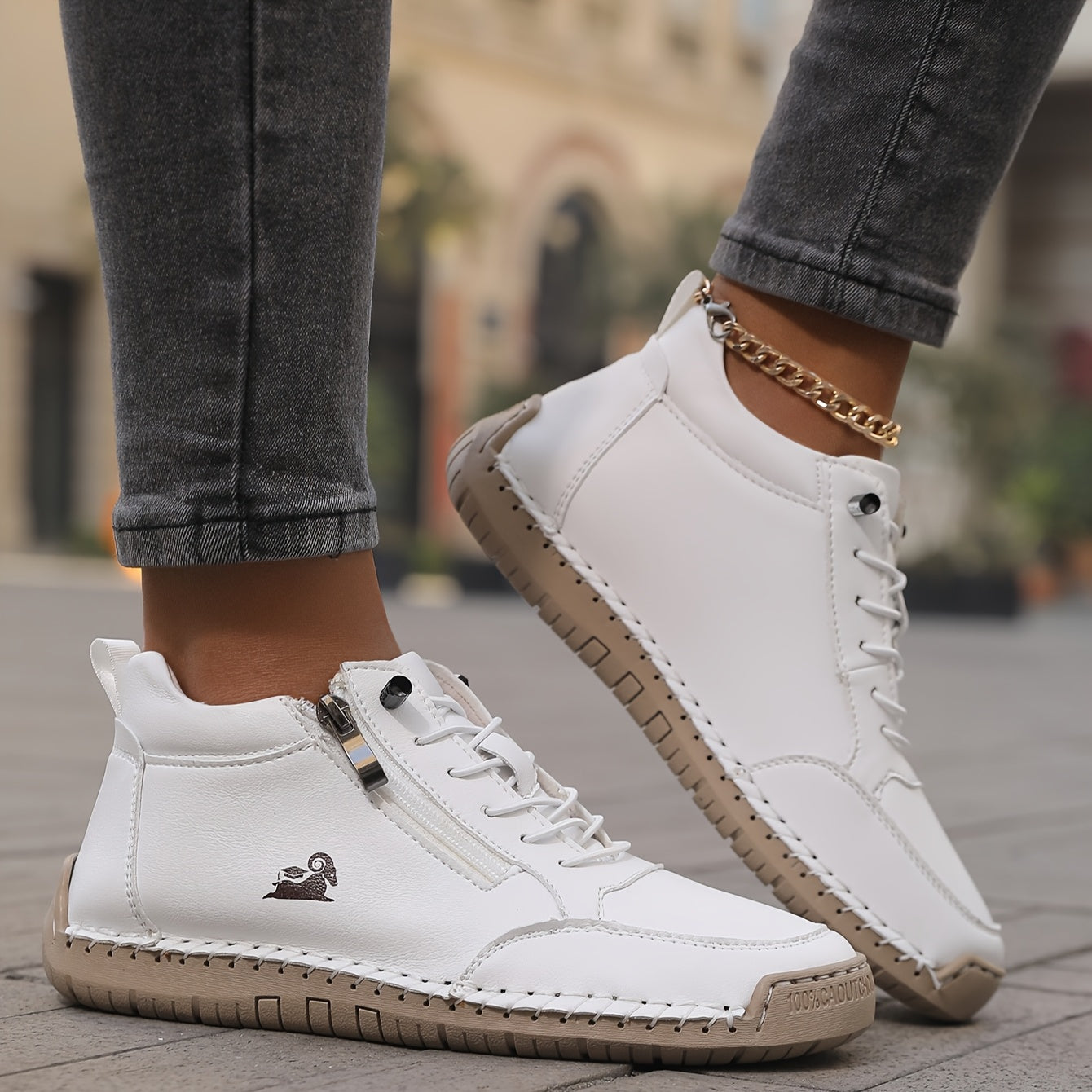Women’s Zip-Up Sneakers – Comfortable Support and Easy Everyday Wear