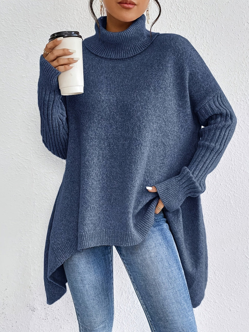 Ezella | Women's Relaxed Turtleneck Sweater