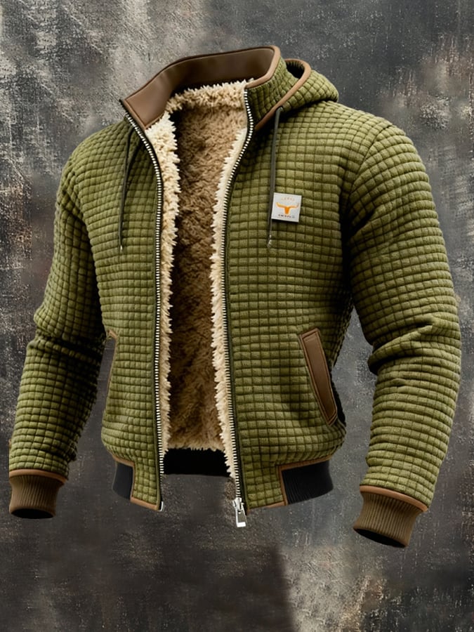 Marcus | Men's Quilted Jacket with Sherpa Lining
