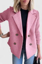 Greta | Women's Blazer with Ribbed Sleeves