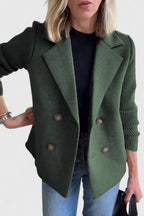 Greta | Women's Blazer with Ribbed Sleeves