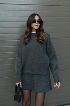 Delilah | Women's Oversized Knit Sweater and Skirt Set