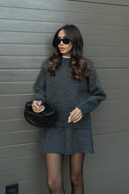 Delilah | Women's Oversized Knit Sweater and Skirt Set