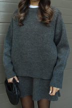 Delilah | Women's Oversized Knit Sweater and Skirt Set