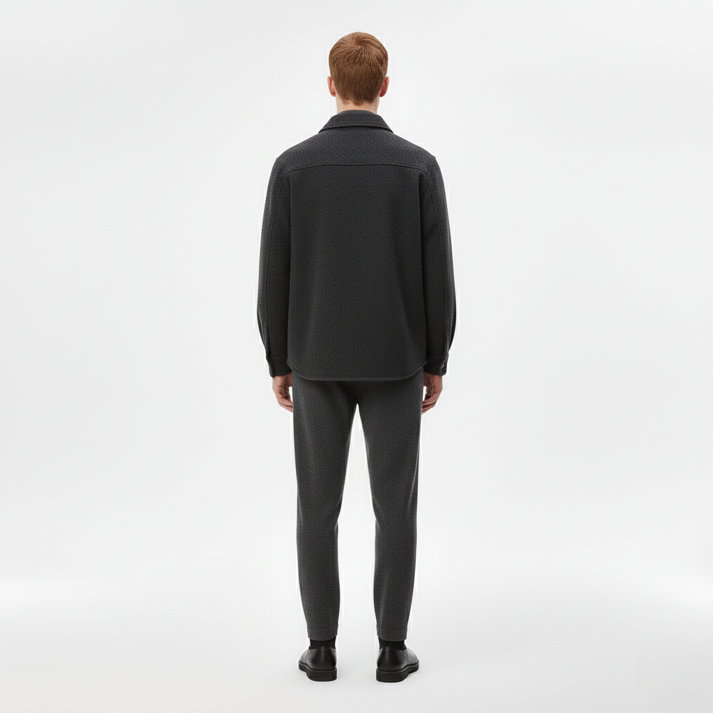 Stylish and warm black men's jacket