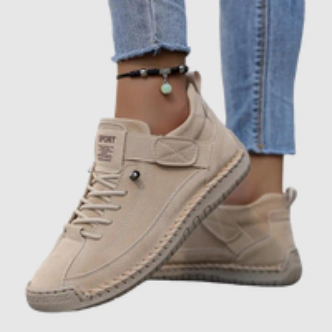 Sophie | Women Wide Fit Slip On Sneakers Leather EVA Sole