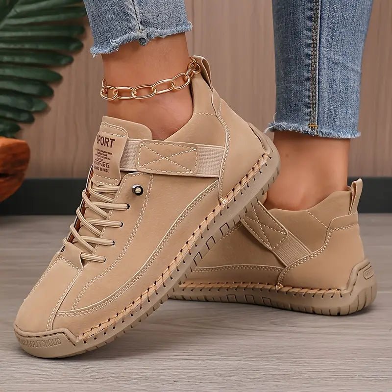 Sophie | Women Wide Fit Slip On Sneakers Leather EVA Sole