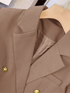 Malia | Women's Black Double-Breasted Blazer
