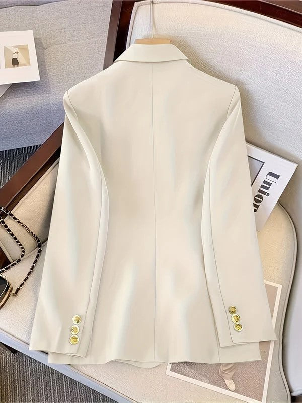 Malia | Women's Black Double-Breasted Blazer