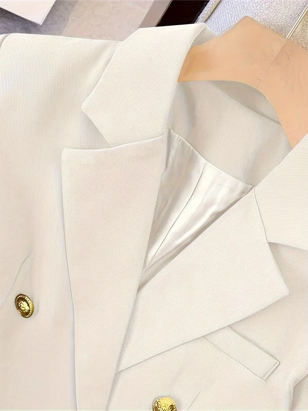 Malia | Women's Black Double-Breasted Blazer