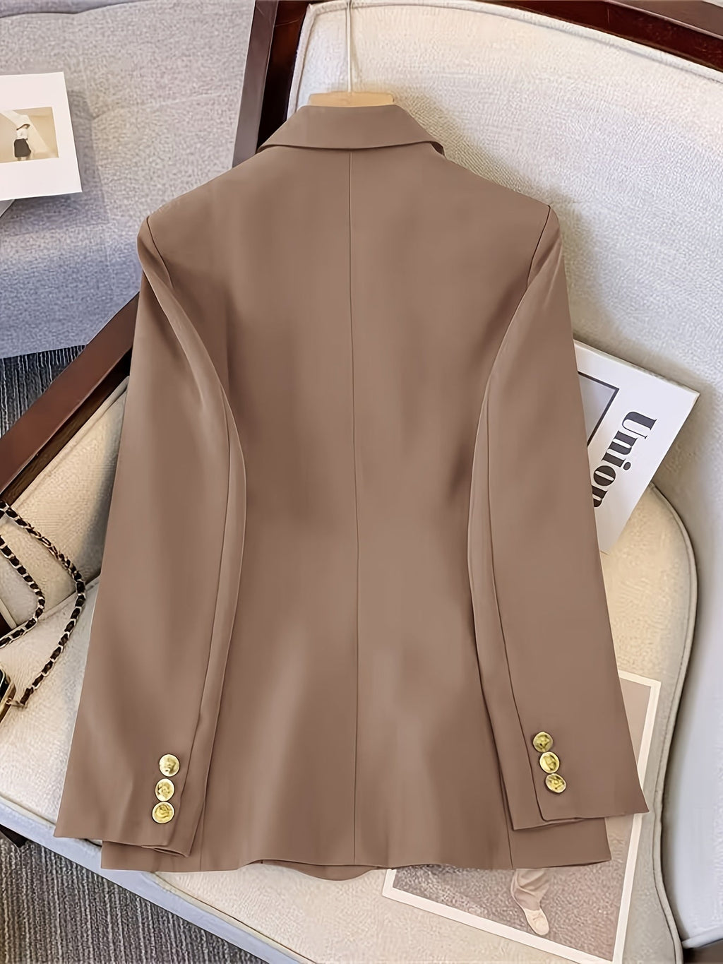 Malia | Women's Black Double-Breasted Blazer