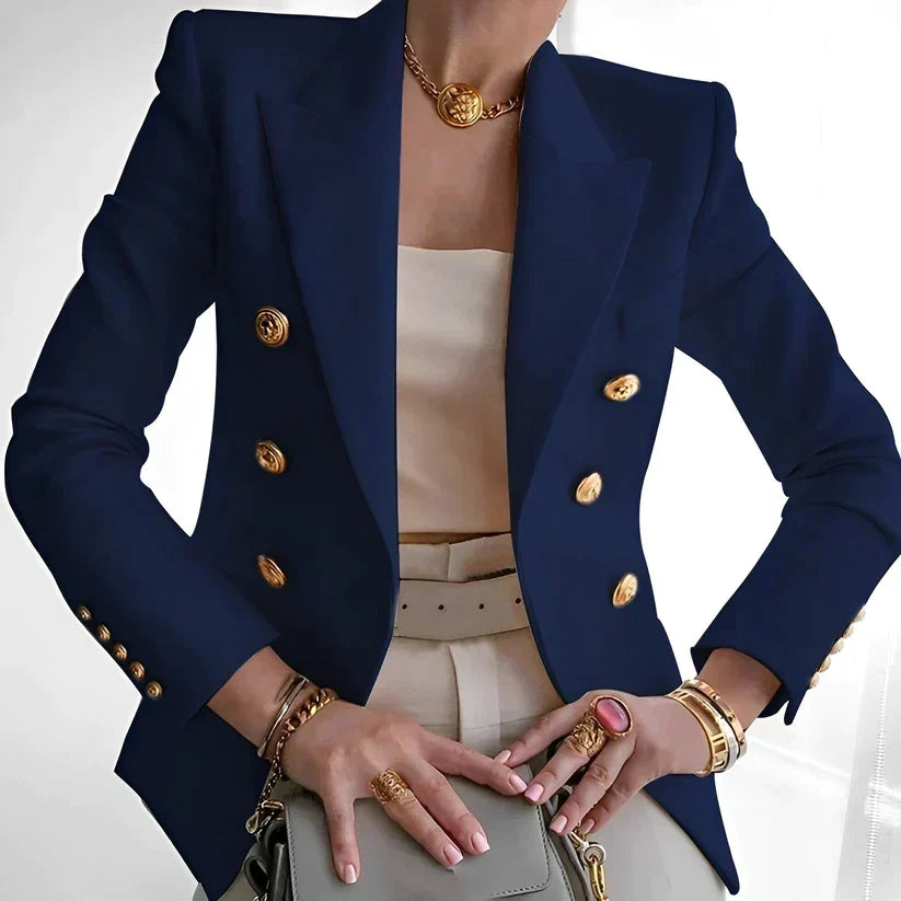Valda | Women's Double-Breasted Blazer with Structured Shoulders