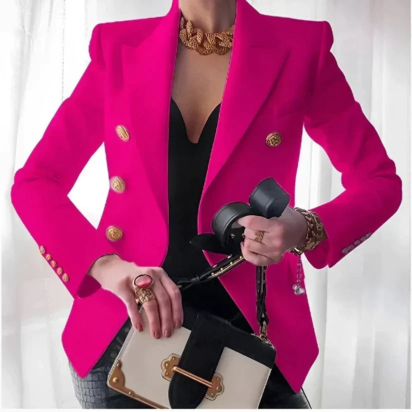 Valda | Women's Double-Breasted Blazer with Structured Shoulders
