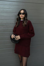 Delilah | Women's Oversized Knit Sweater and Skirt Set