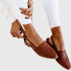 Isabelle | Women's Woven Pointed-Toe Flats