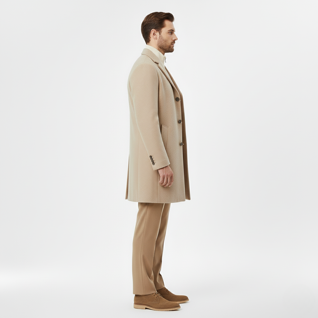 Stylish and comfortable men's jacket in beige
