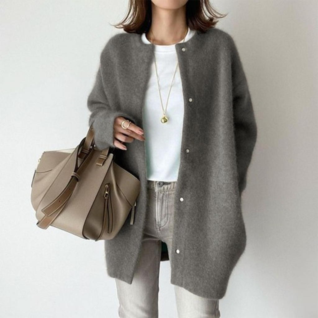 Maura | Women's Open Cardigan in Cotton Blend