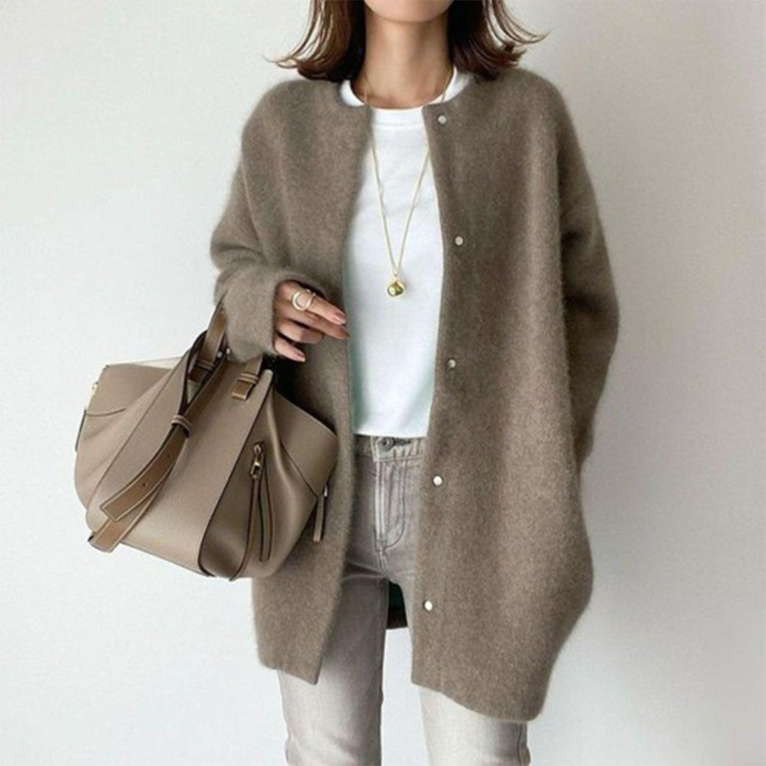 Maura | Women's Open Cardigan in Cotton Blend