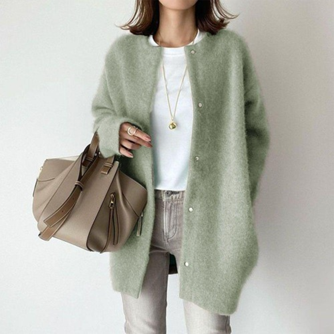 Maura | Women's Open Cardigan in Cotton Blend