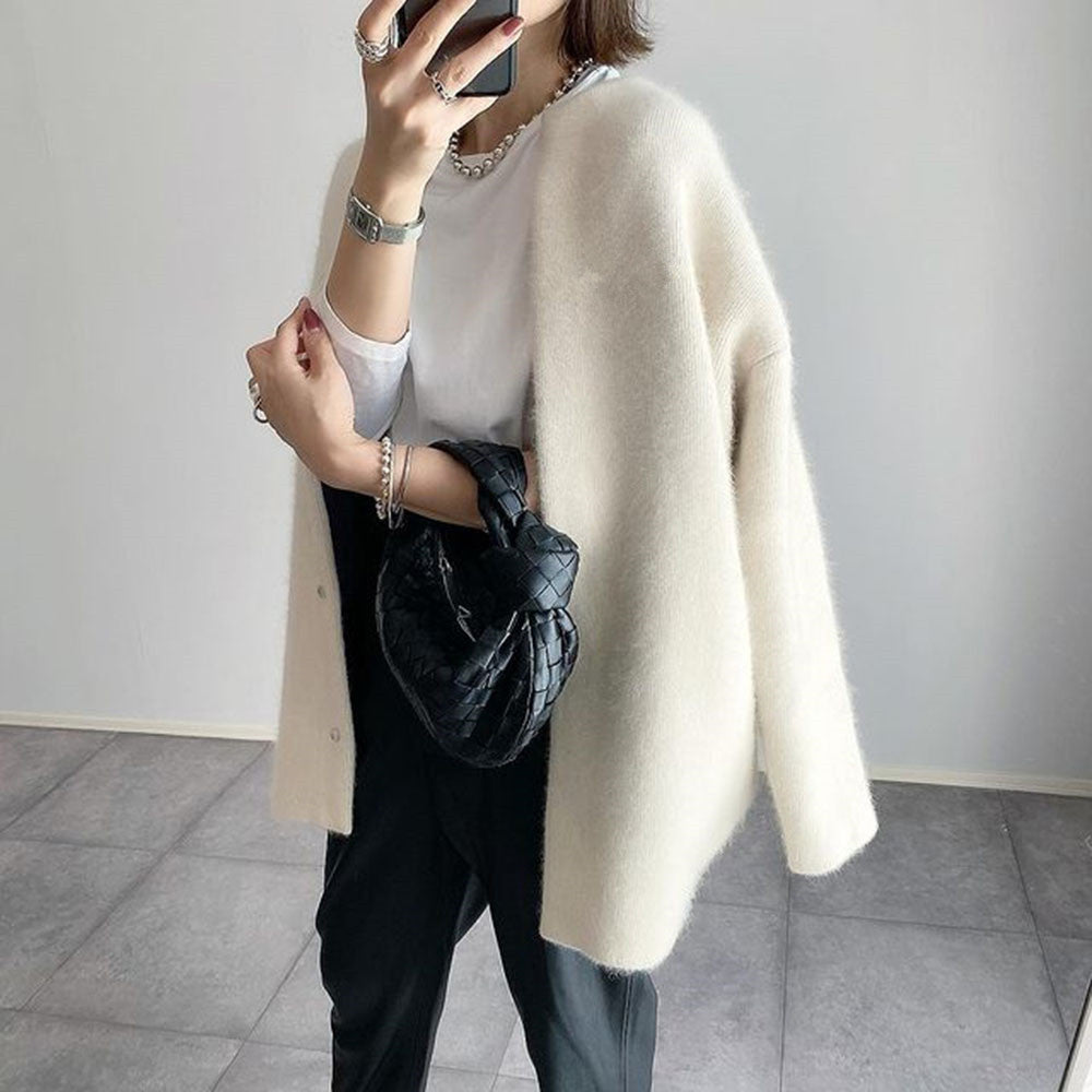 Maura | Women's Open Cardigan in Cotton Blend