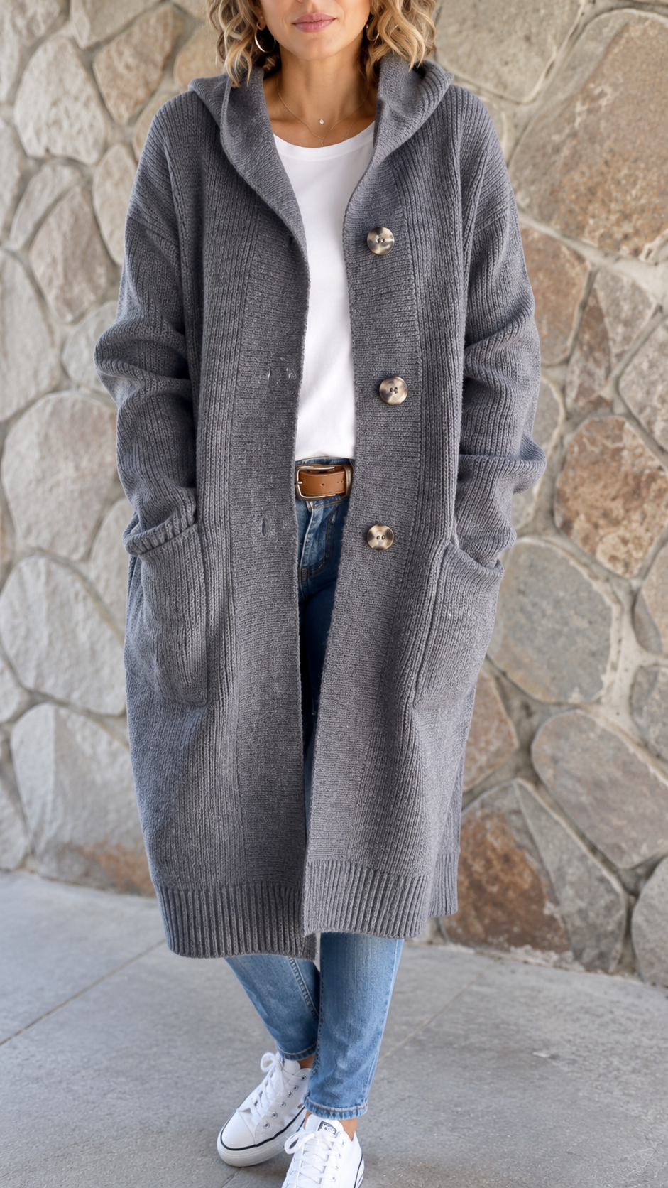 Catherine | Women's Long Knit Cardigan