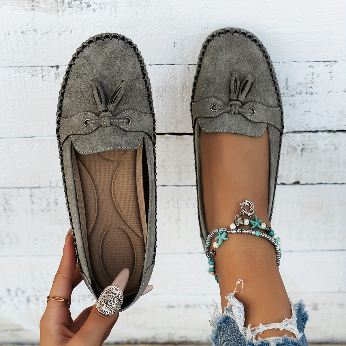 Stylish Women’s Loafers with Tassels – Elegant Comfort for Everyday Wear