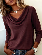 Francesca | Women's Cowl Neck Sweater