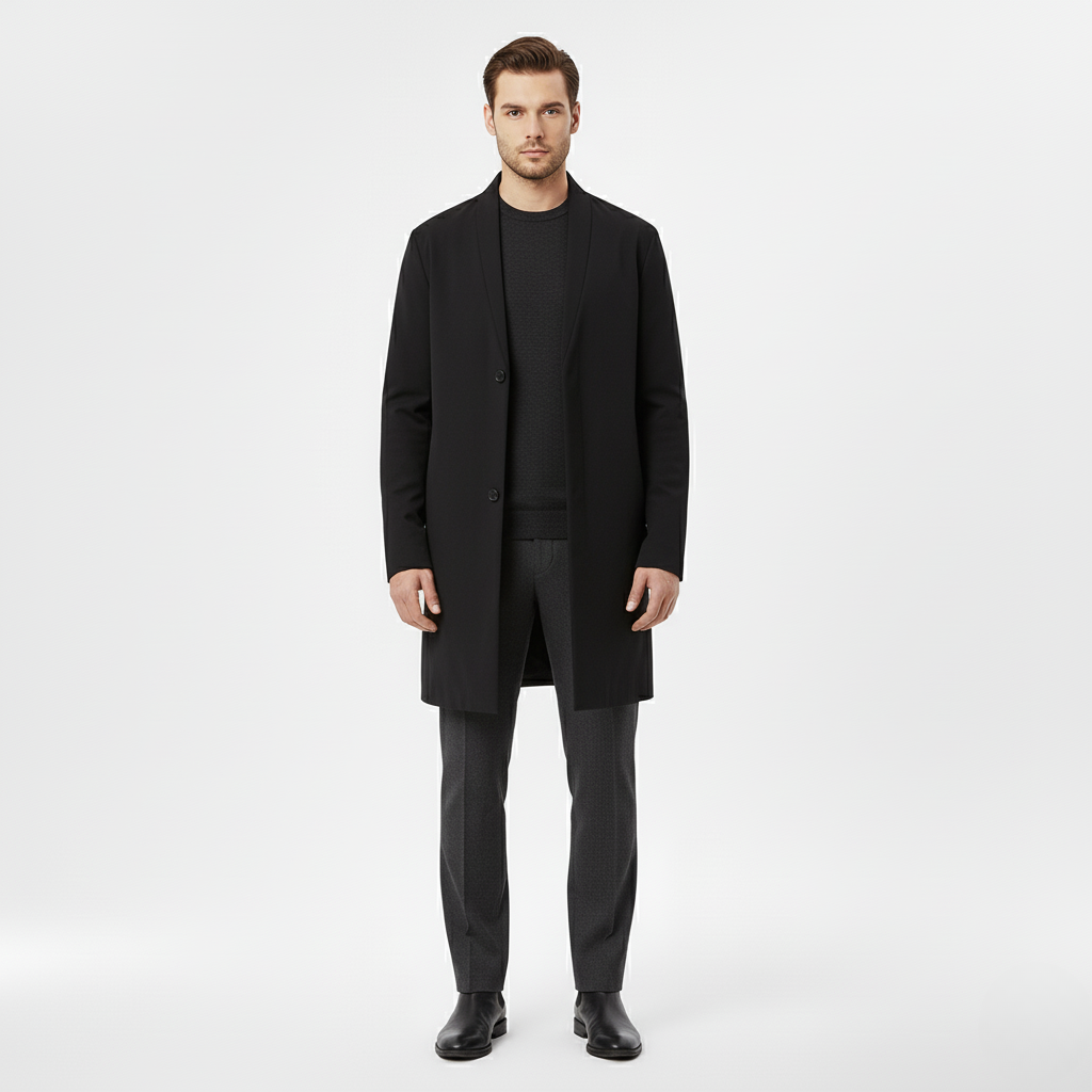 Stylish and Warm Men’s Jacket in Black