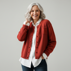 Berlinda | Women's Soft-Knit Button Cardigan