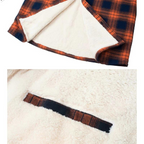 Ethan | Men's Plaid Shirt Jacket with Sherpa Lining